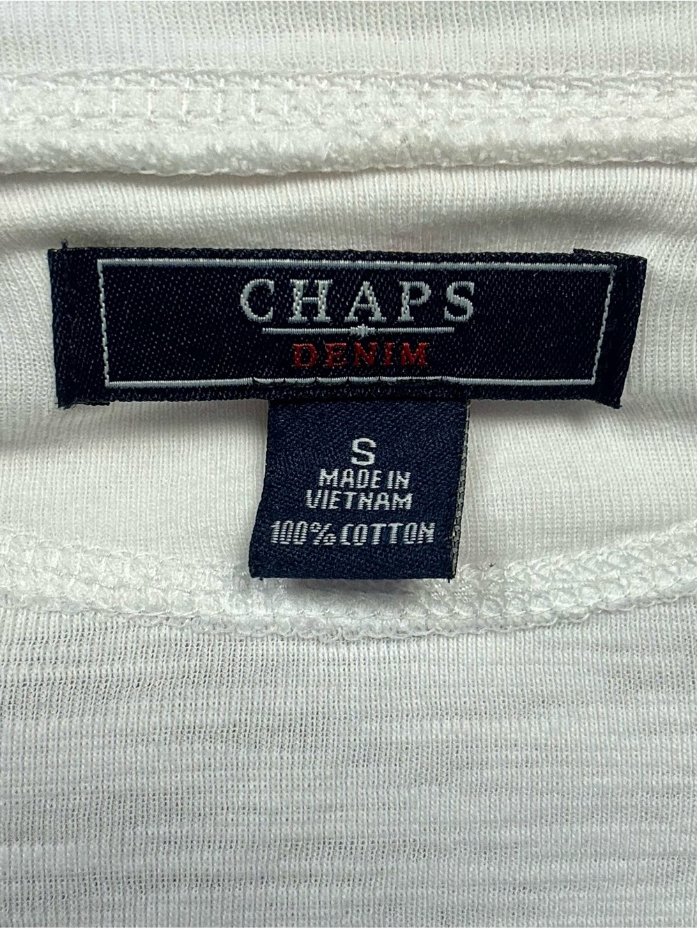 White buttoned henley top - Picture 6 of 6